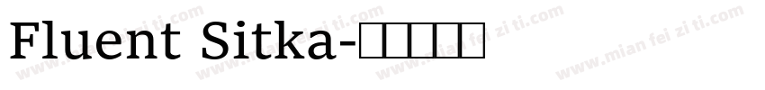 Fluent Sitka字体转换